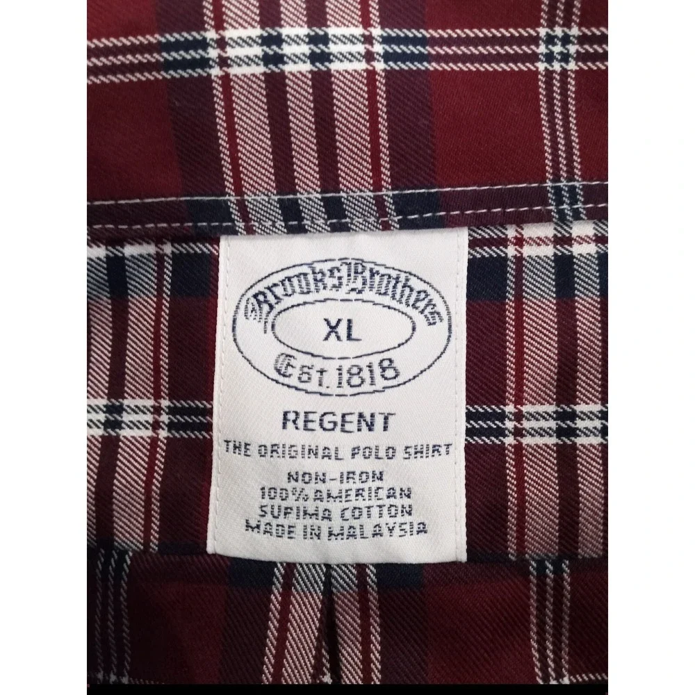 Brooks Brothers Shirt Mens XL Red Long Sleeve Button Down Regent Original Polo - Picture 3 of 7